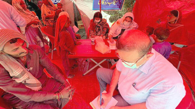 Ehsan Charity Medical camp in flood area