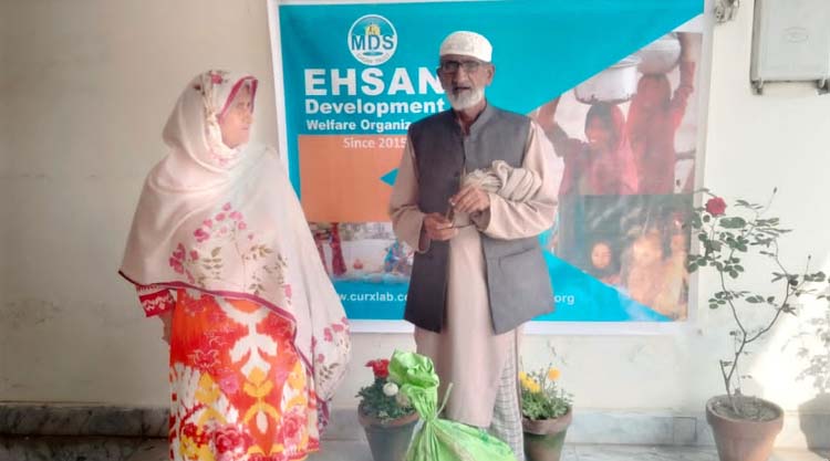 Ehsan Charity food packages distribution in Multan